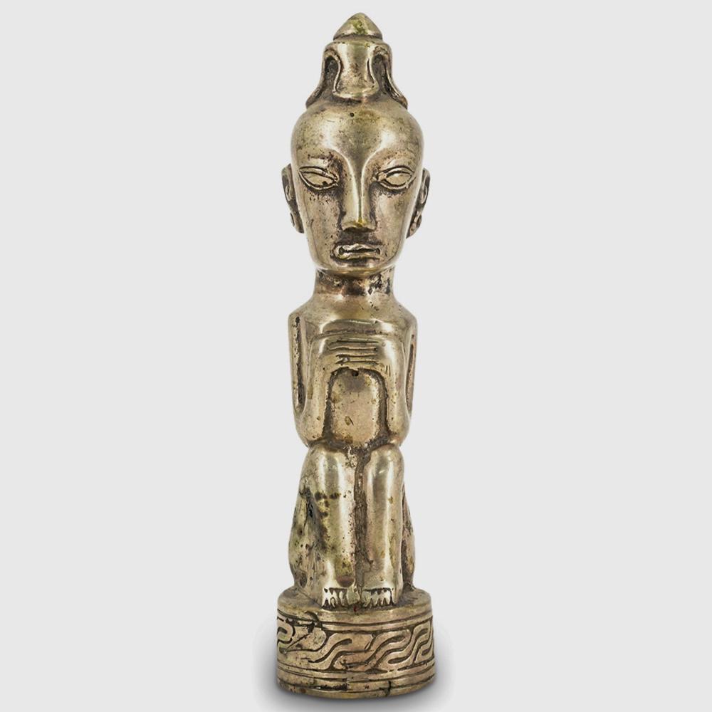 Silver Plated African Tribal Figurine (1 of 5)