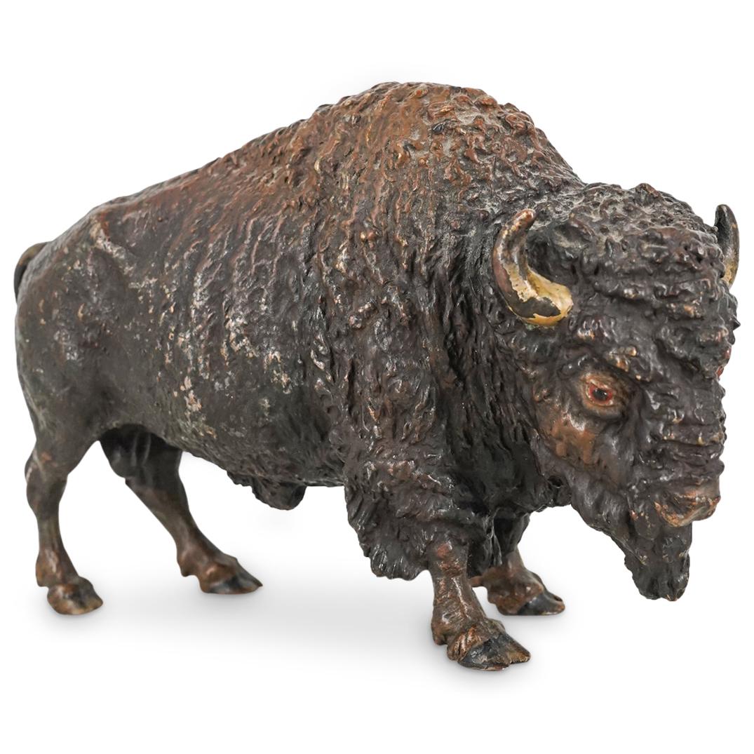 Manner of Carl Kauba Bronze Buffalo Statue (1 of 4)