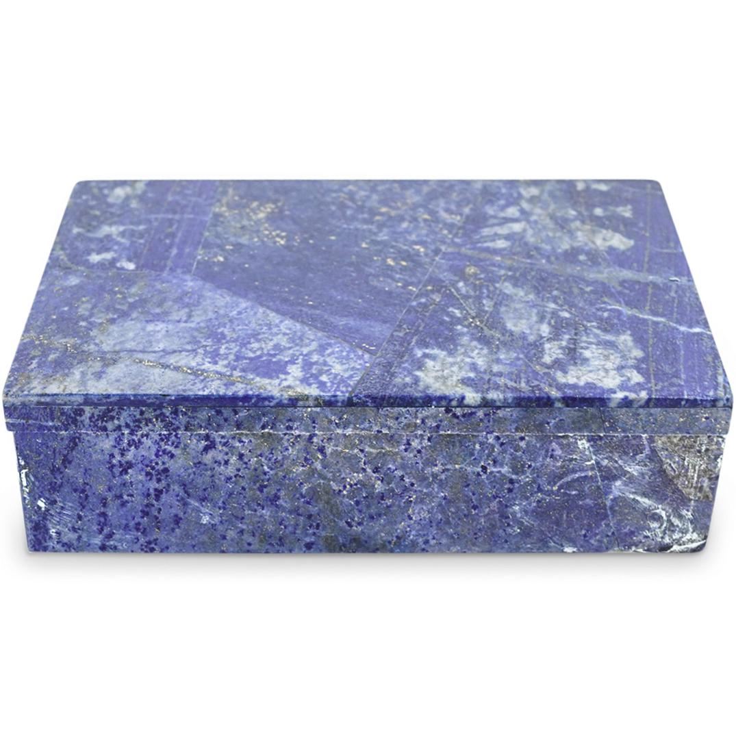 Italian Lapis Lazuli And Marble Box (1 of 6)