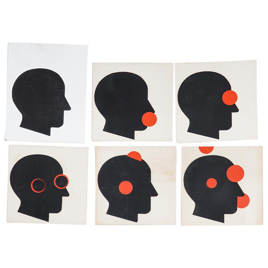 (6Pc) Attrib. Ernest Trova (American. 1927-2009) Mixed Media Study (1 of 9)