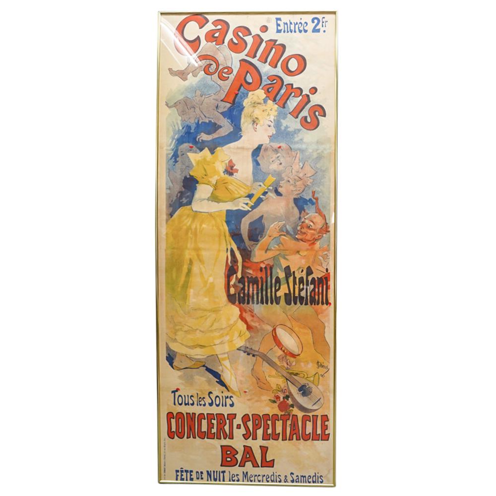 Jules Cheret (French, 1836-1932) Casino De Paris Large Poster (1 of 7)