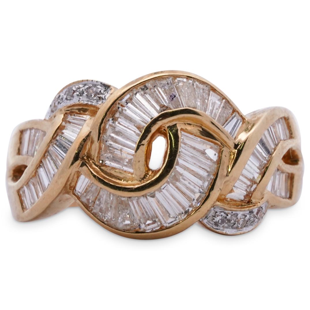 18k Gold and Diamond "Infinity Knot" Ring (1 of 5)