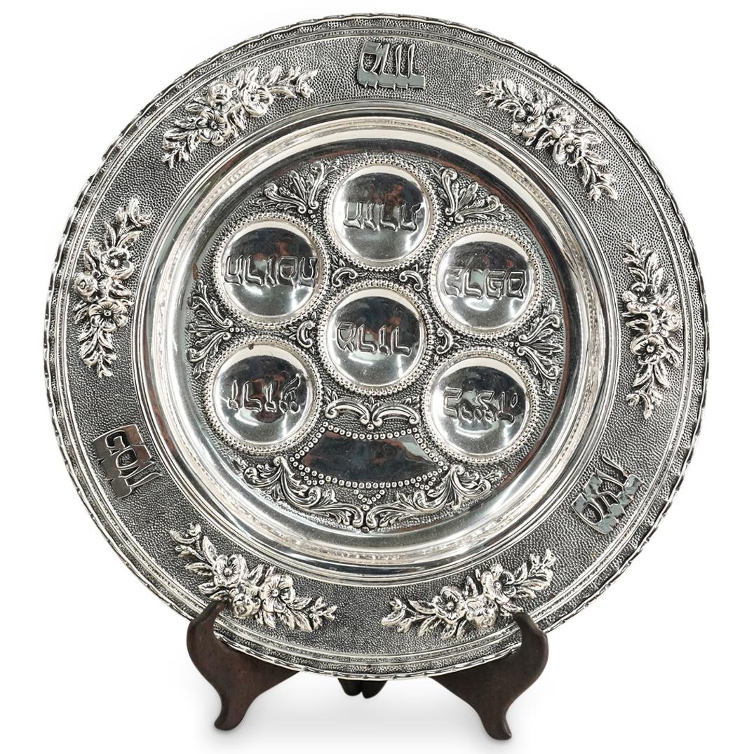 Vintage Hazorfim Sterling Silver Passover Tray (1 of 4)