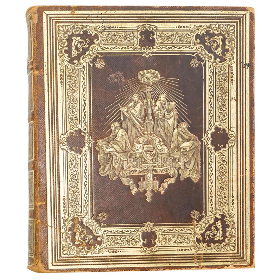 Early American Reconstruction Era Family Bible W/ Bookmark (1 of 4)
