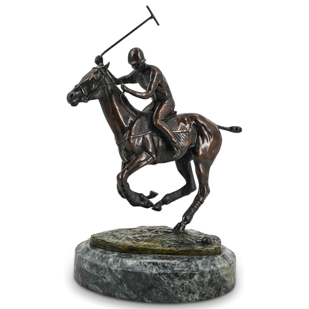 Polo Player And Horse Bronze Sculpture (1 of 12)