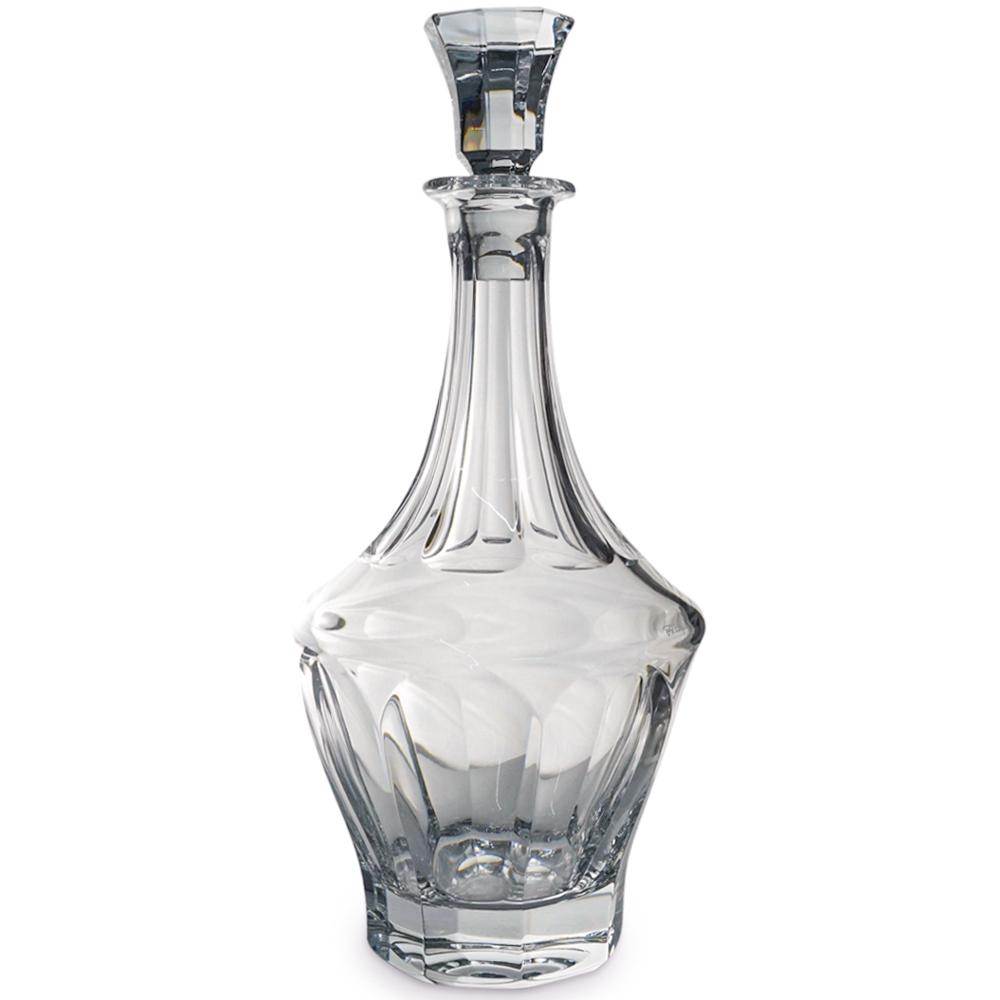 Vintage Faberge Clear Crystal Faceted Decanter In Box (1 of 6)