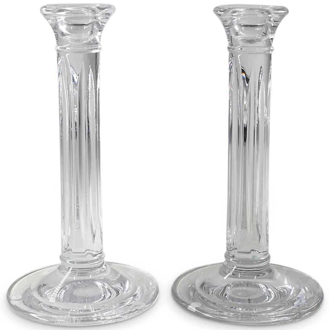 Pair of Tiffany & Co Crystal Candlesticks (1 of 5)