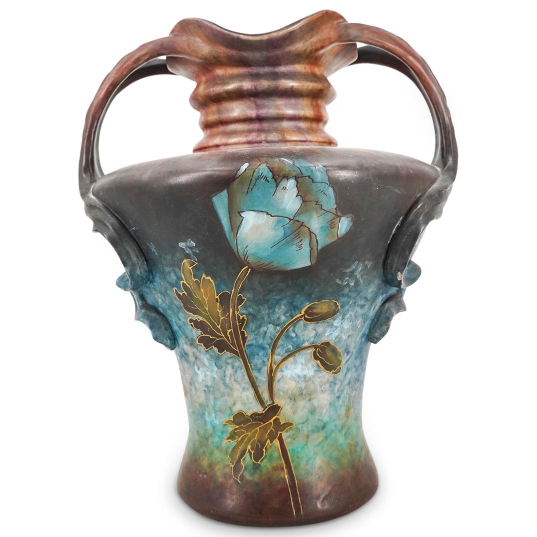 Art Nouveau Signed "J. Muller" Royal Bonn Musterschutz Vase (1 of 10)