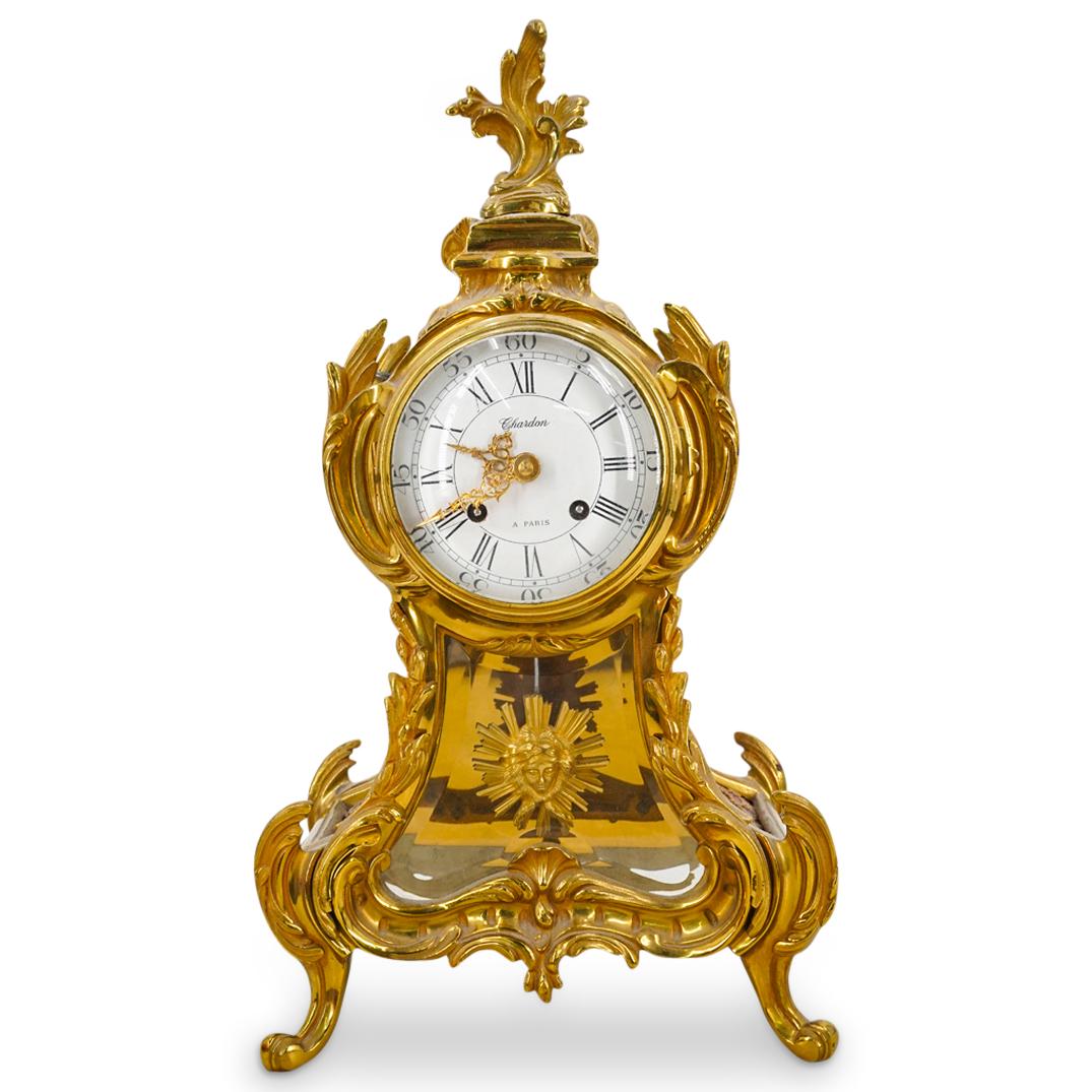 Antique French St Aubin Gilt Bronze Mantel Clock (1 of 13)
