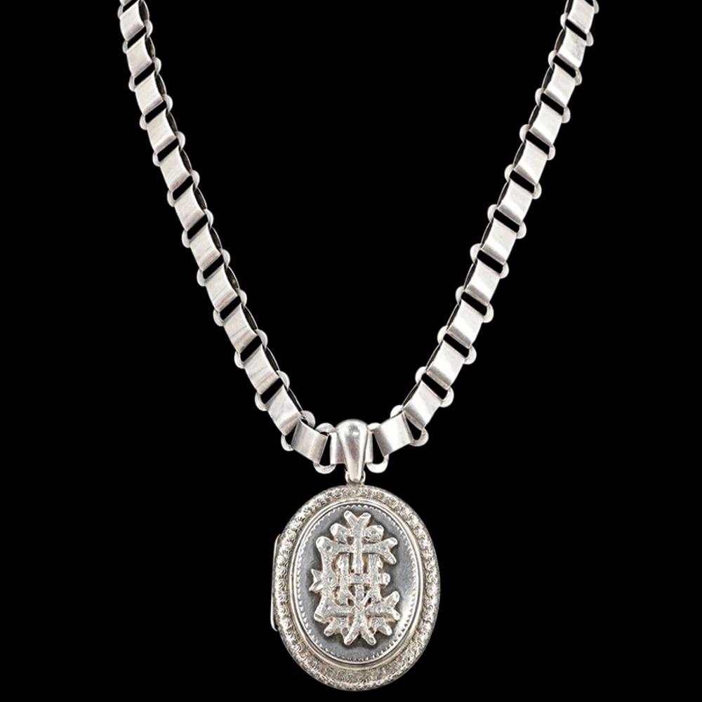 Antique Sterling Silver Locket (1 of 5)