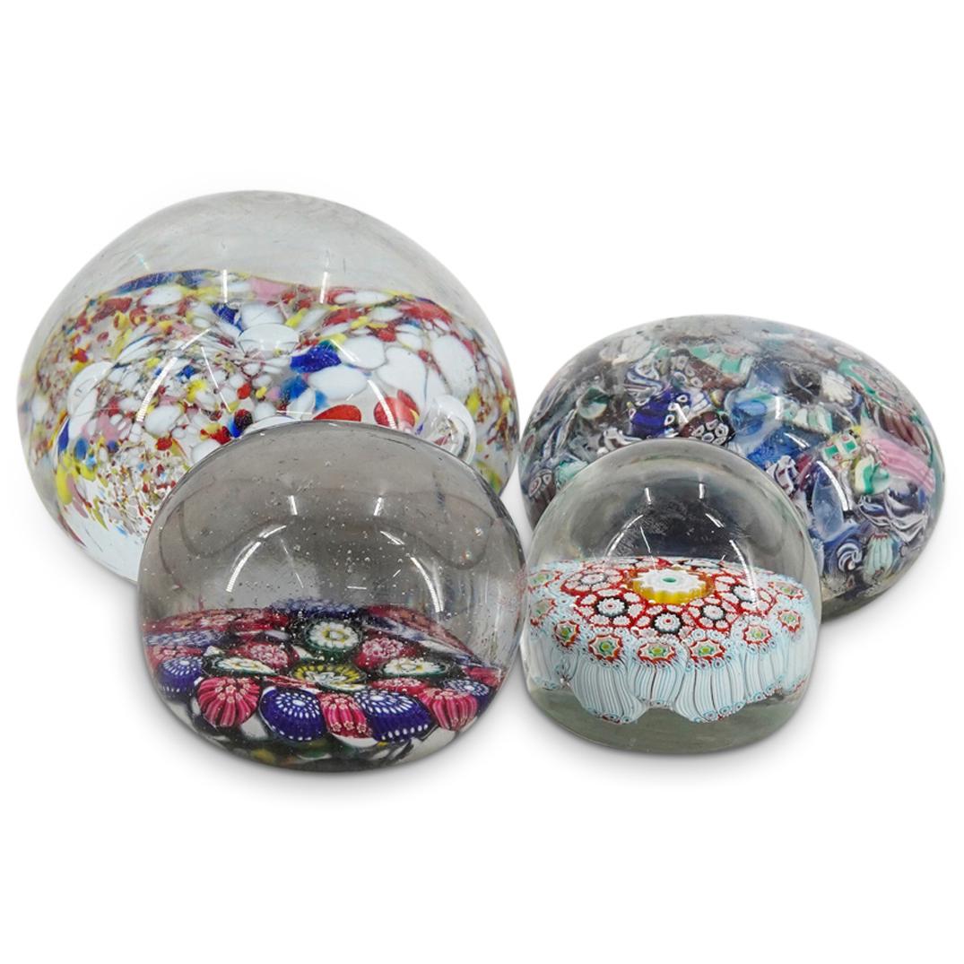 (4 Pc) 19th Century Murano Glass Paperweights (1 of 10)