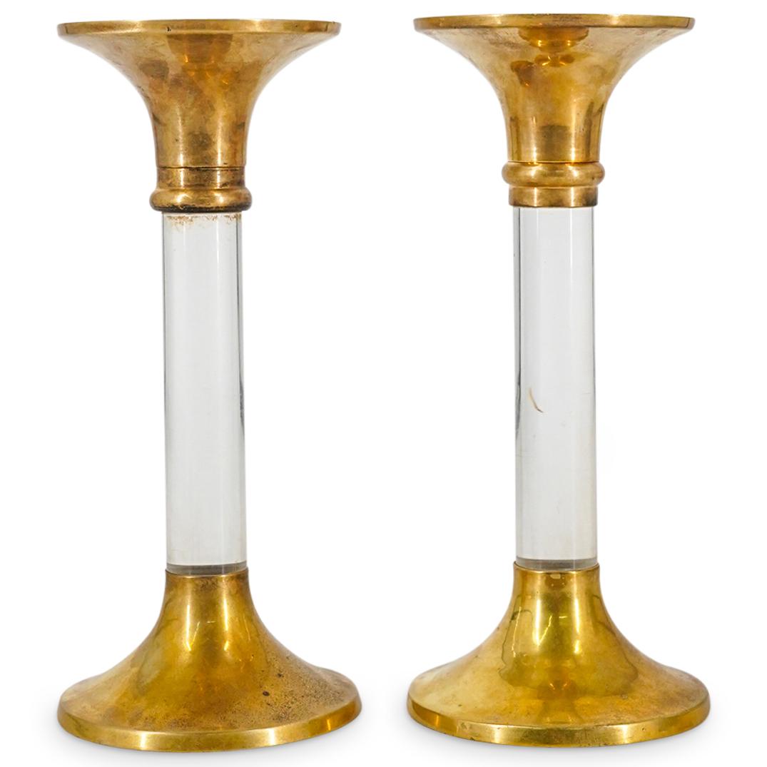 Pair Mid Century Candlesticks (1 of 5)