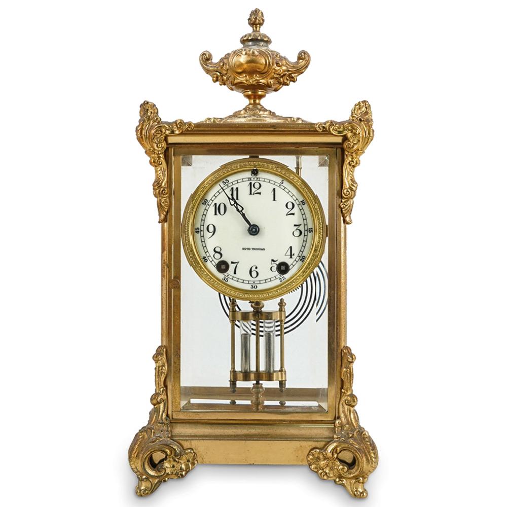 Seth Thomas Gilt Bronze And Glass Clock (1 of 9)