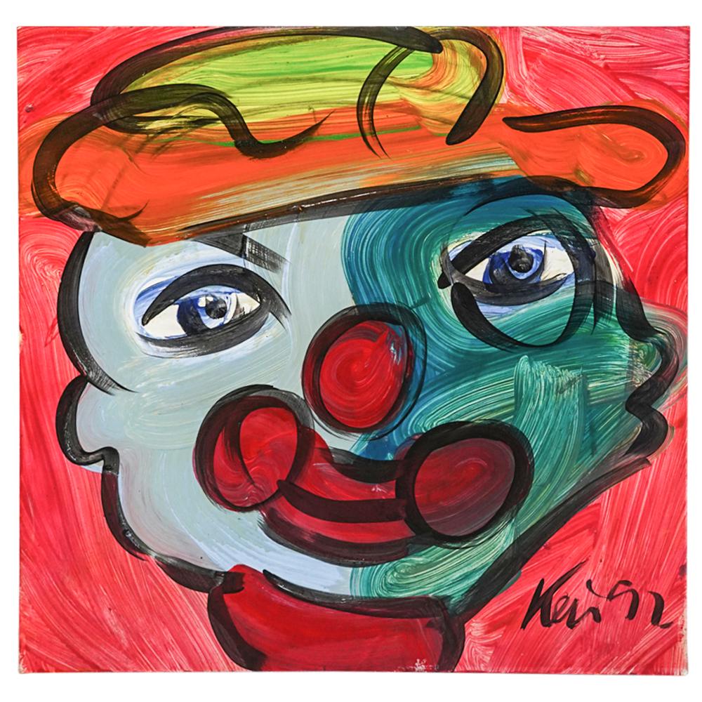 Peter Keil (Germany, 1942) Abstract Clown Face Portrait (1 of 6)