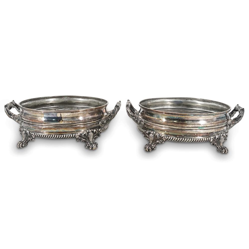 Pair Silver Plated Warming Stands (1 of 9)