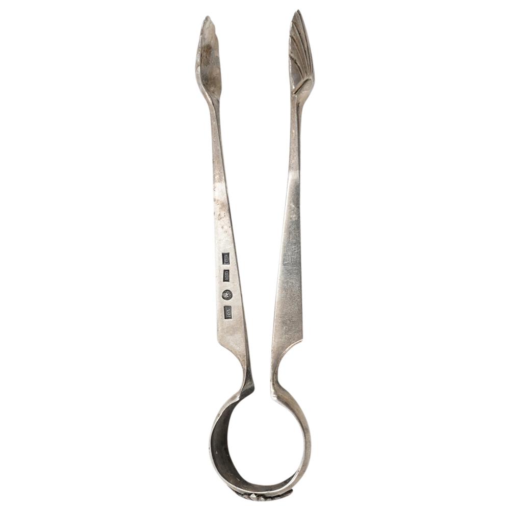 Antique Russian 875 Silver Johann Friedrich Dreisen Tongs (1 of 5)