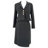 Chanel Black Cotton Blazer & Skirt Set 97'