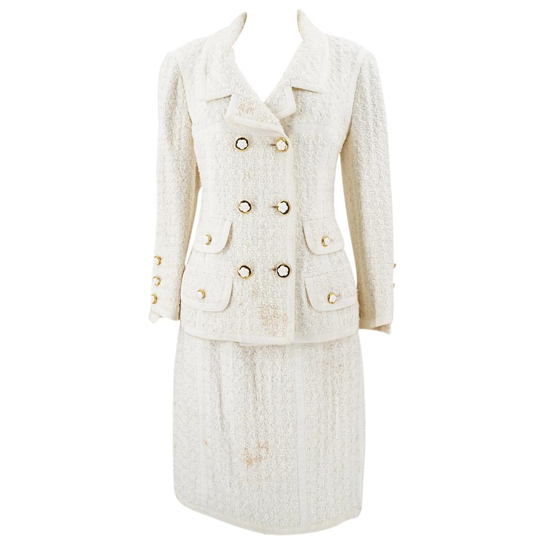 Chanel Boutique Wool Tweed Blazer & Skirt Set 90s (1 of 18)
