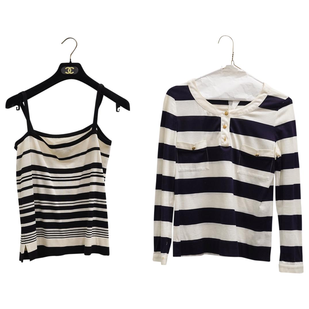 Chanel Cotton Tank Top And Shirt Combo (1 of 12)