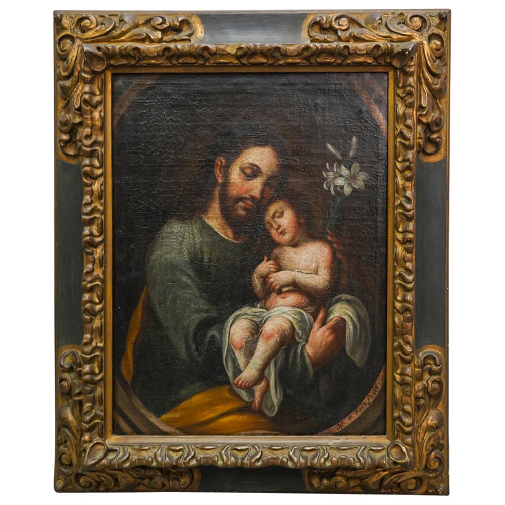 Jose De Paez (Mexican, 1720-1790) Religious Painting (1 of 6)