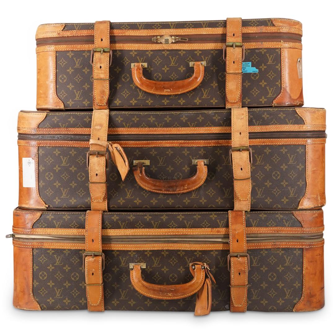 Louis Vuitton Set Of 3 Travel Luggage