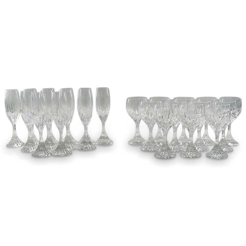 (24 Pc) Baccarat Crystal "Massena" Stemware Set (1 of 12)