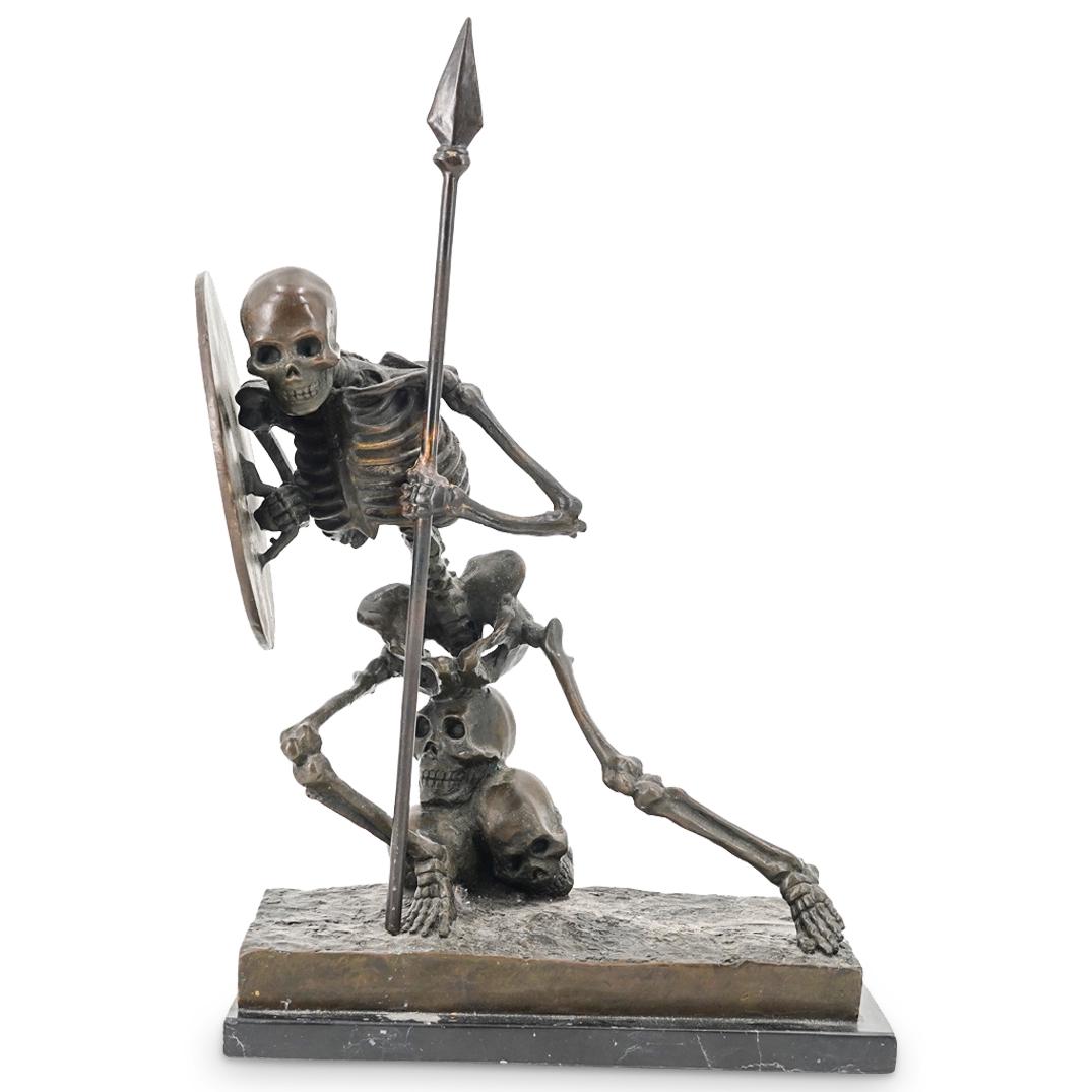 German Bronze Skeleton Warrior (1 of 7)