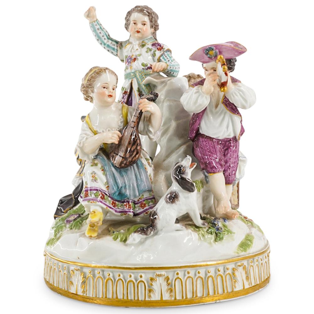 Antique Meissen Group Of Five Children Making Music (1 of 11)