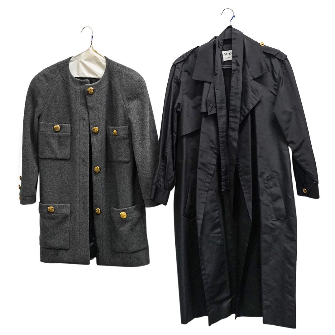 Adolfo trench clearance coat