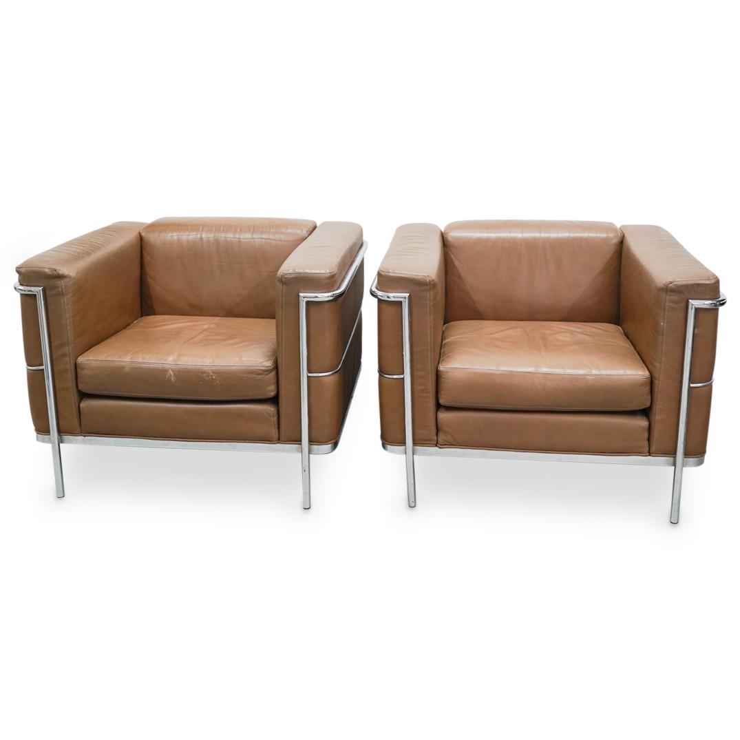 Pair of Jack Cartwright Corbusier Lounge Chairs (1 of 9)
