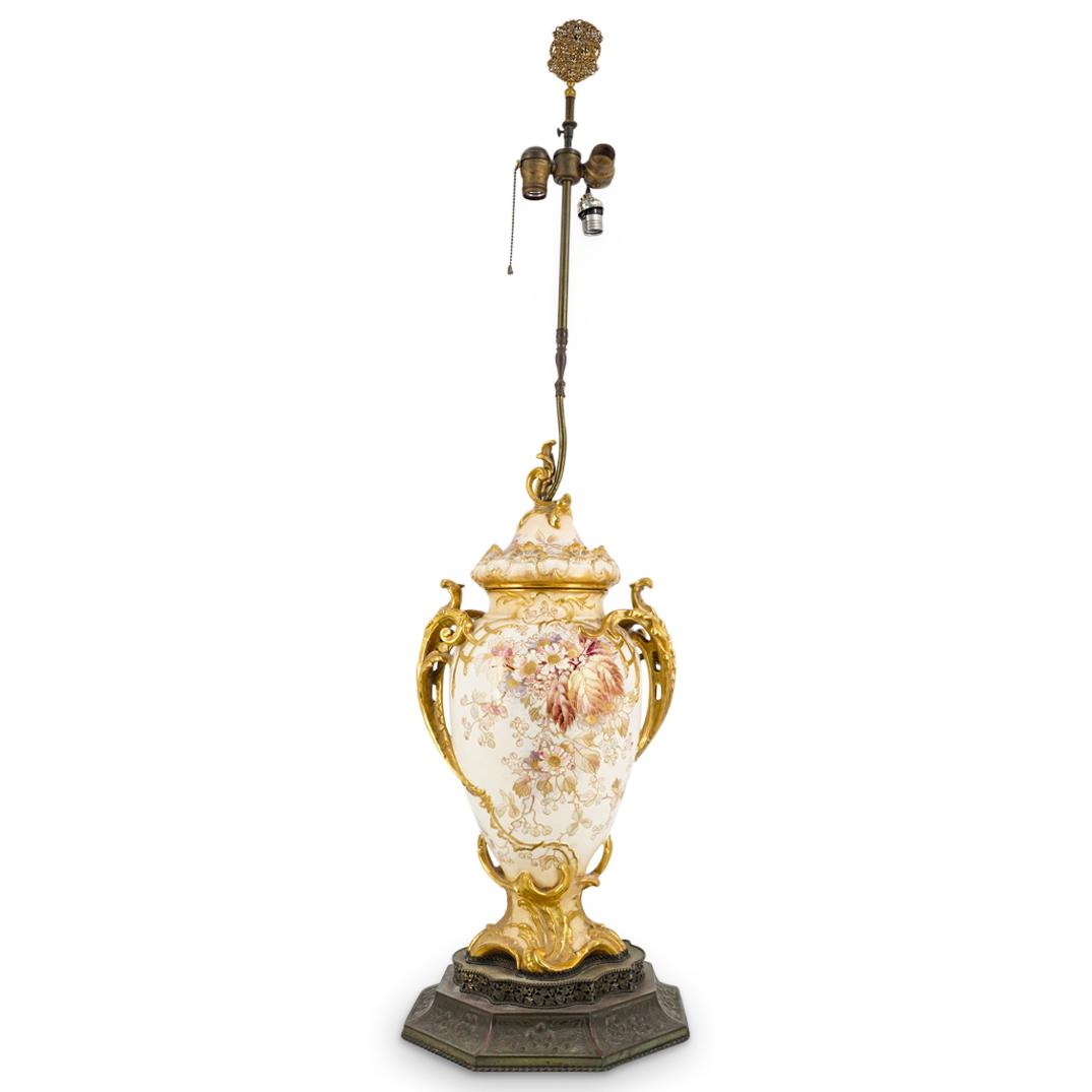 Antique German Royal Bonn Porcelain Urn Lamp Base (1 of 12)