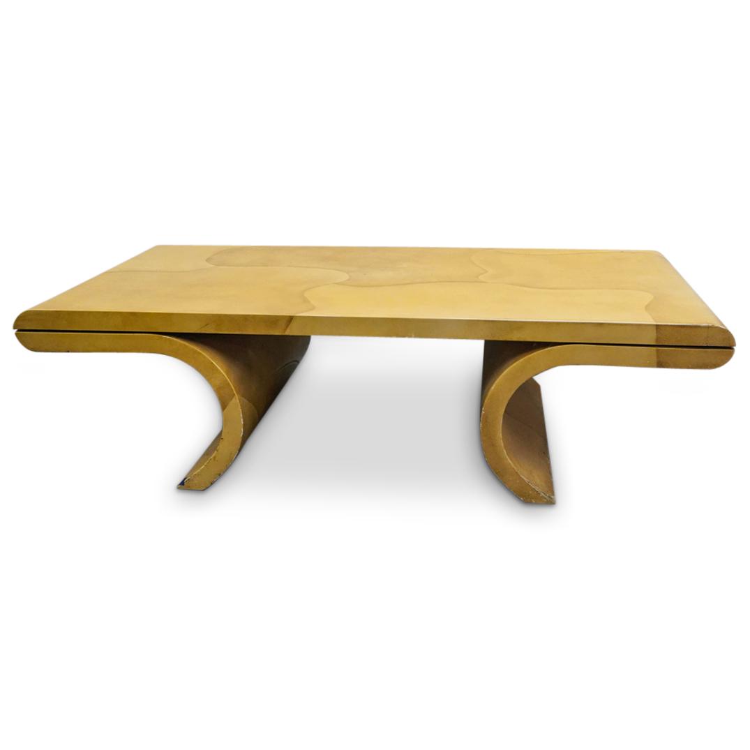Mid Cent. Lacquered Goatskin Coffee Table (1 of 6)