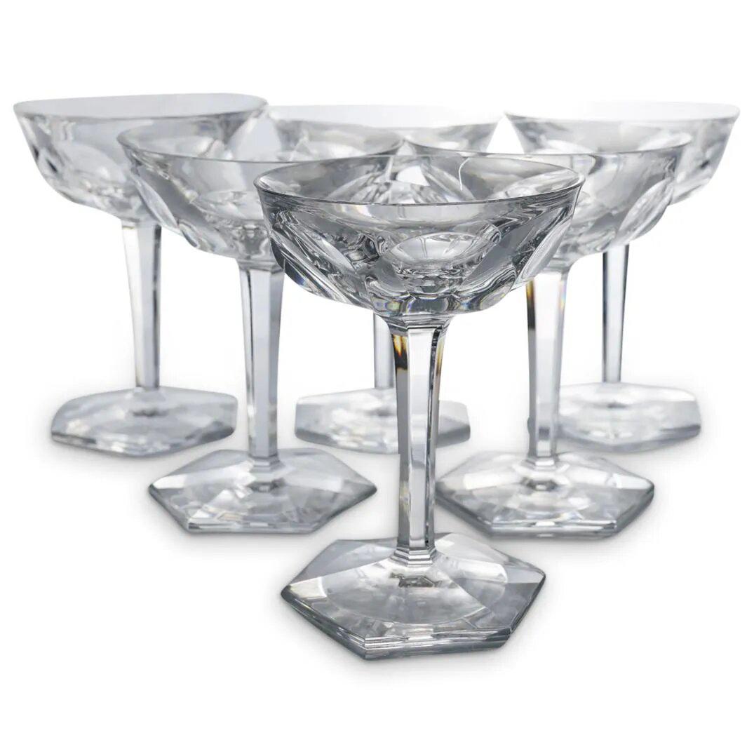 (6Pc) Baccarat "Malmaison" Crystal Champagne Glasses (1 of 3)