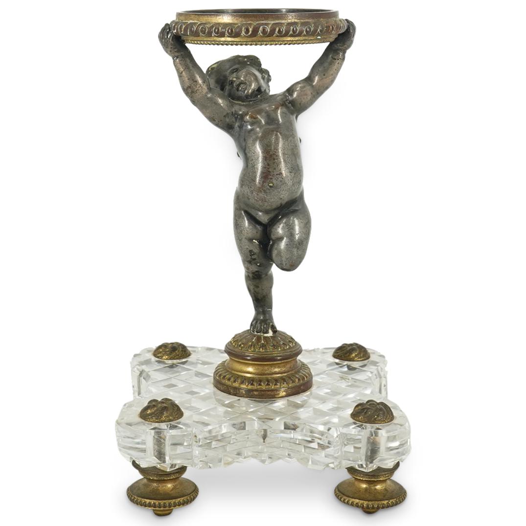 Antique Baccarat Crystal & Bronze Ormulu Compote (1 of 7)