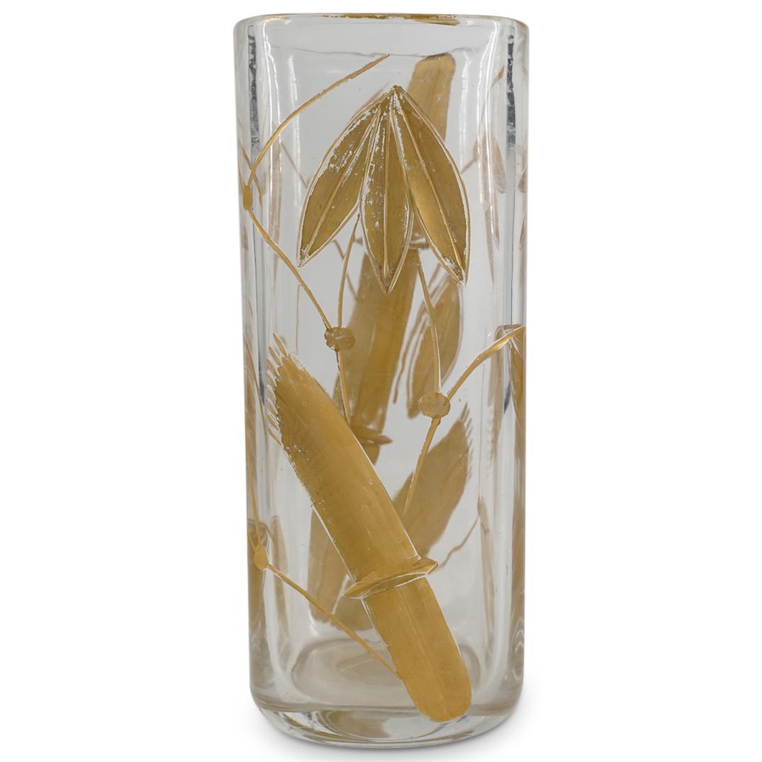 French Probably Baccarat Japonisme Crystal Vase (1 of 4)