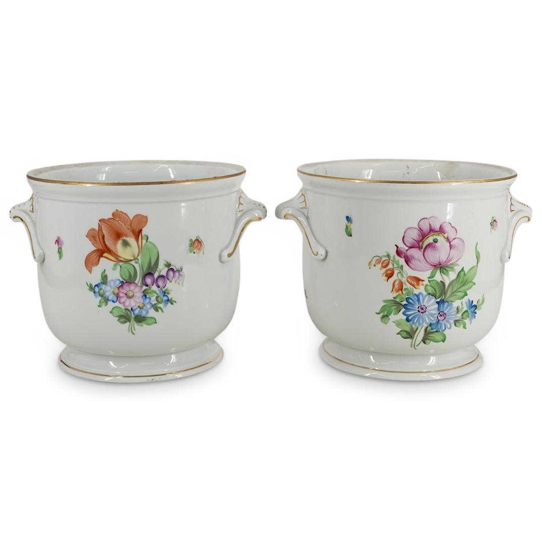 Pair of Herend Porcelain Planters (1 of 7)