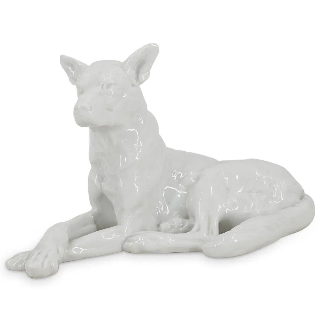 Herend Porcelain German Shepherd Porcelain Dog Figurine (1 of 3)