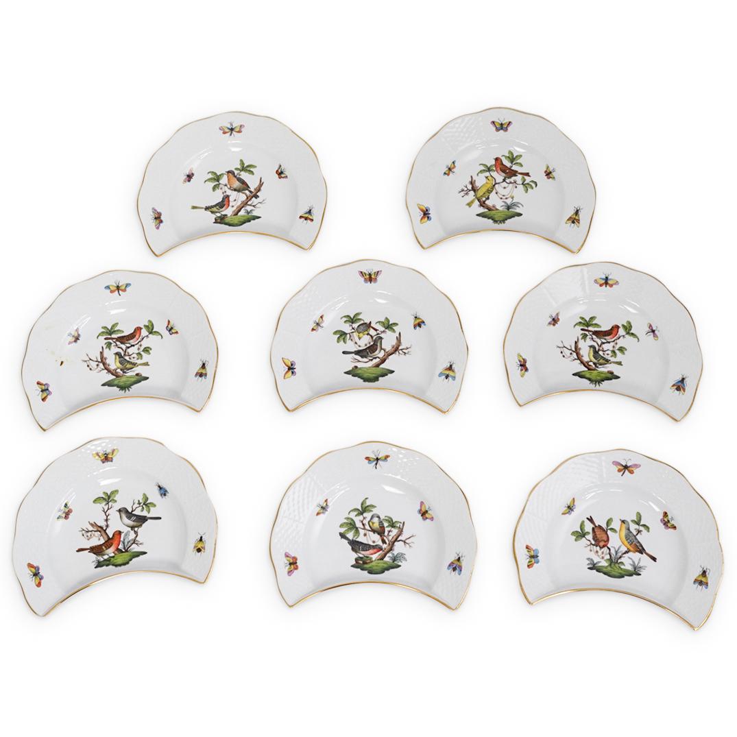 (8pcs) Herend Rothschild Crescent Salad Plates (1 of 4)