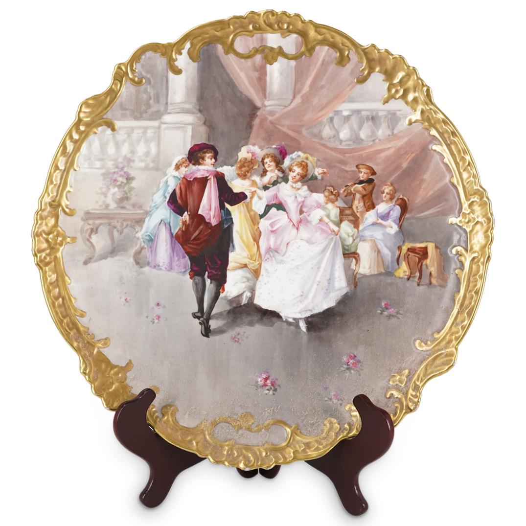 Large Limoges Porcelain Wall Charger (1 of 6)