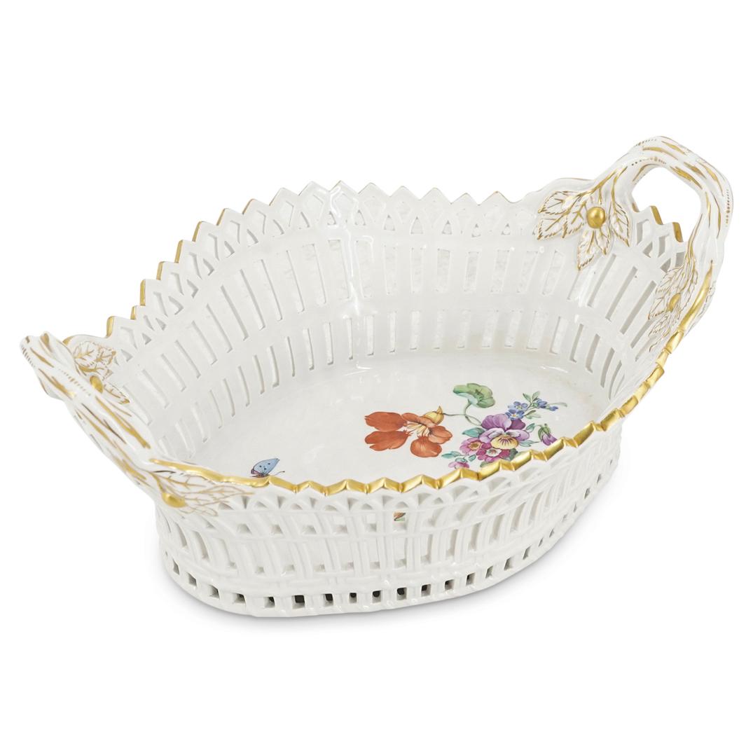 Antique KPM Porcelain Handled Basket (1 of 6)