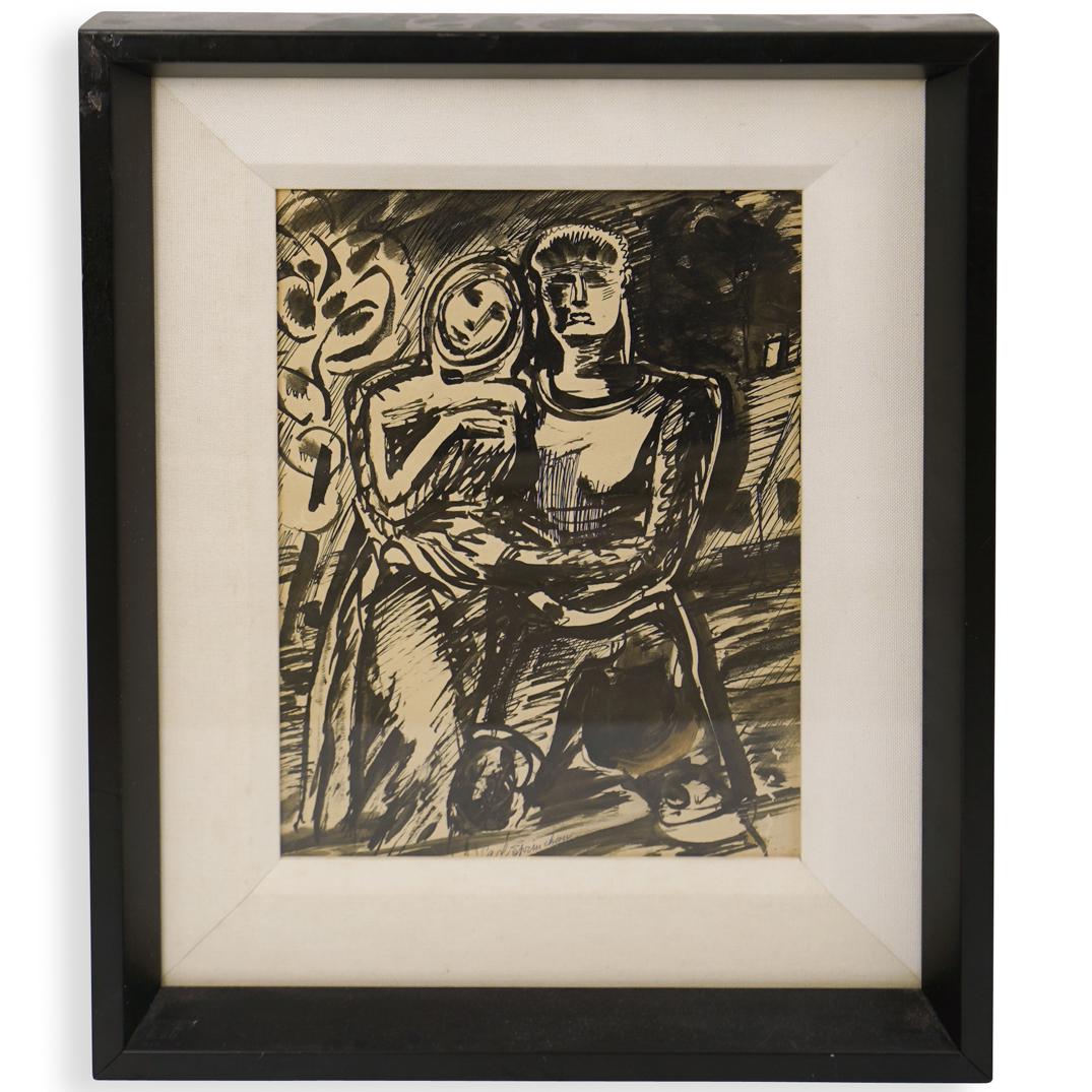 Carl Sprinchorn (American, 1887-1971) Watercolor (1 of 3)