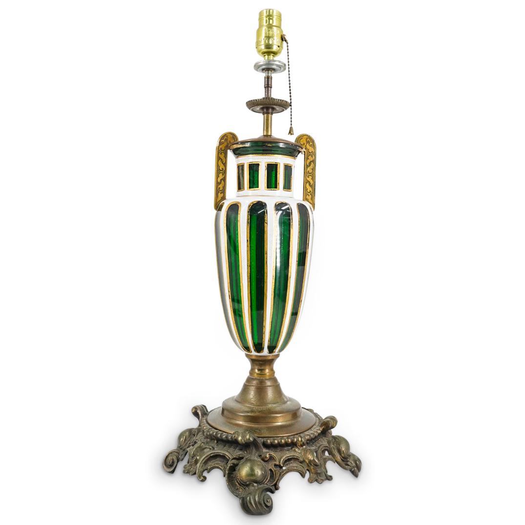 Bohemian Moser Style Gilt And Enameled Table Lamp Base (1 of 8)