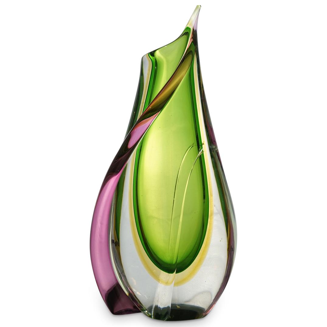 Large Luigi Onesto Style Murano Glass Vase (1 of 7)