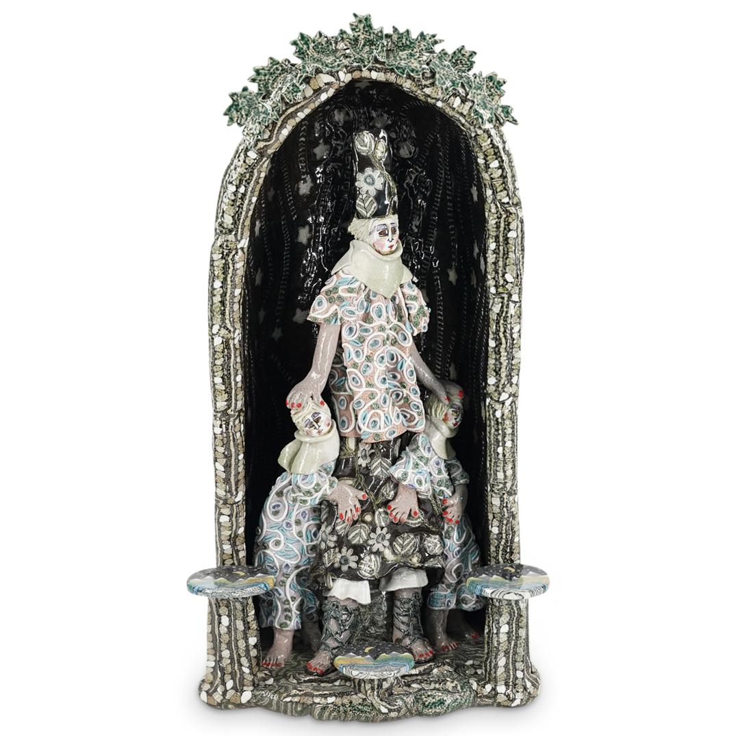 Jane Peiser (1932-2022) Ceramic Three Figure Sculpture (1 of 6)