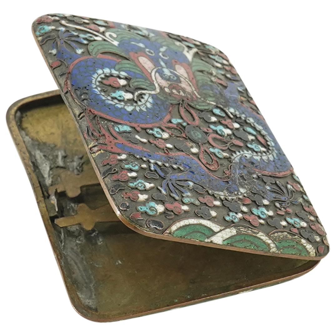 Chinese Export Cloisonne Enamle Cigarette Case (1 of 6)