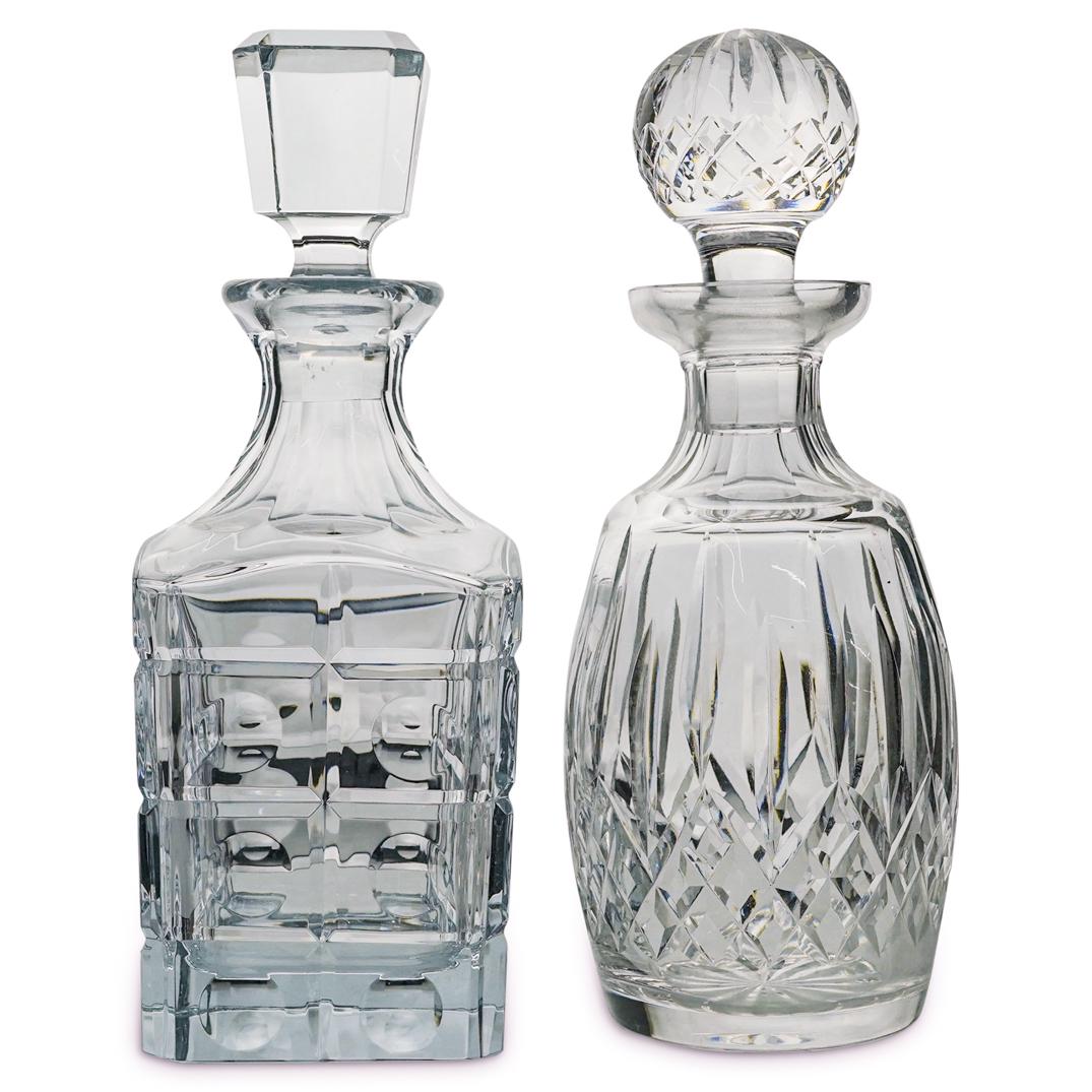 (2 Pc) Bohemian Crystal Decanters (1 of 12)
