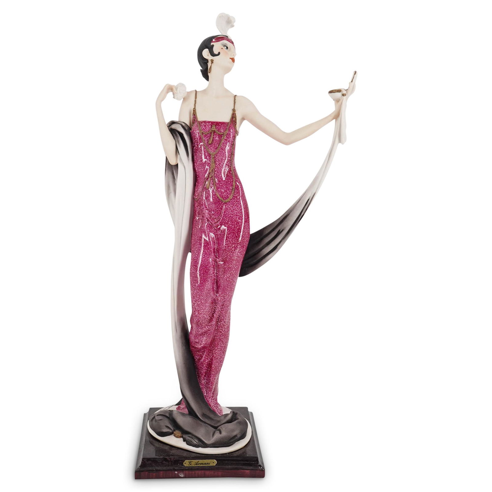 Limited Edition G. Armani Capodimonte 1987 "Lady w/ Powder Puff" Figurine (1 of 7)