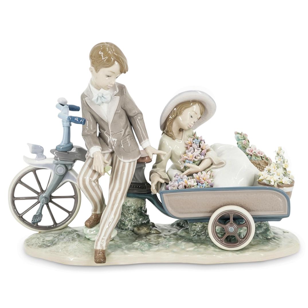 Lladro "Springtime Tricycle" Porcelain Grouping (1 of 7)