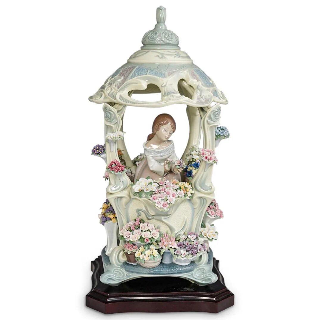 Lladro "Gazebo In Bloom" Porcelain Grouping (1 of 5)