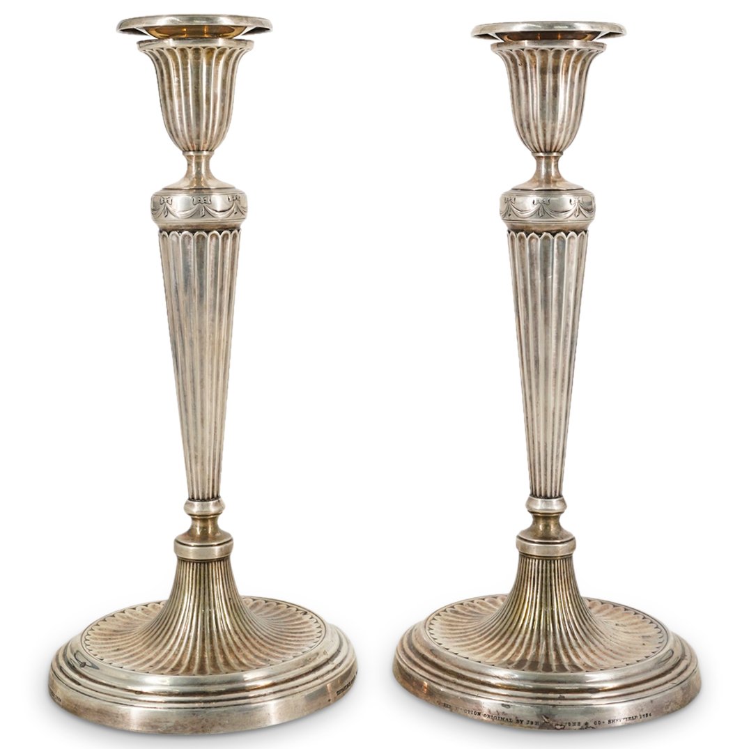 Pair of Tiffany & Co. Sterling Silver Candle Holders (1 of 7)